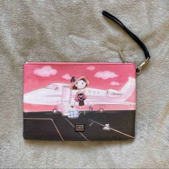 Love Moschino saffiano leather wristlet - Picture 2 of 8